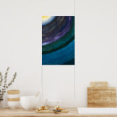 Poster Art Coloré Abstrait Lines (Cuisine)