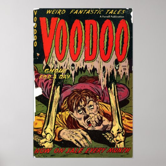 Poster Art comique de l'âge d'or - Voodoo (Devant)
