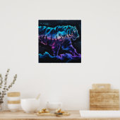 Poster Art conceptuel de l'encre de tigre Abstrait dans l (Cuisine)