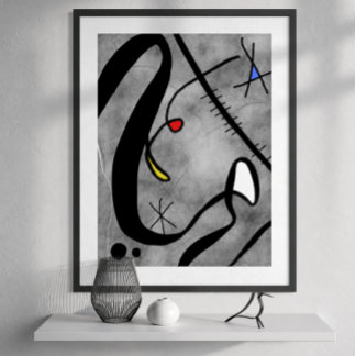 Poster Art contemporain abstrait (non encadré)