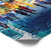 Poster Art contemporain, peinture, Prague (Coin)