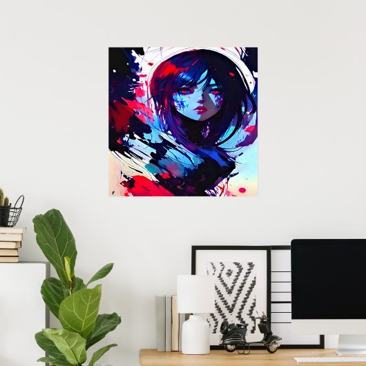 Poster Art couleur foncée (Bureau à domicile)