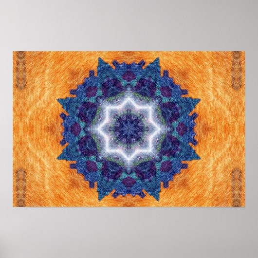 Poster Art crayon Mandala (Devant)