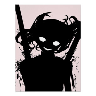 Poster Art créatif d'anime pour mur   Filles 15
