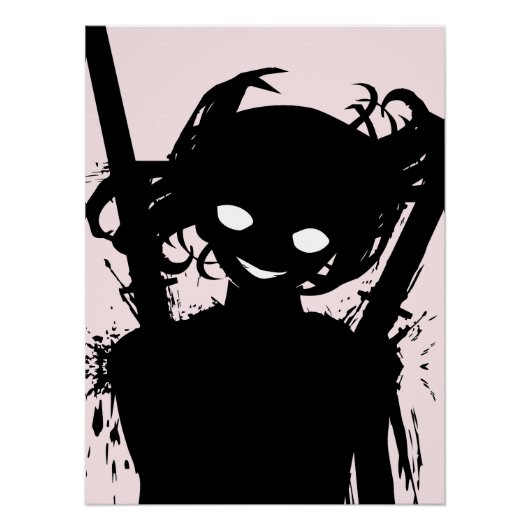 Poster Art créatif d'anime pour mur | Filles 15 (Devant)