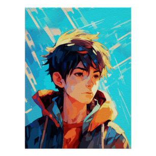Poster Art créatif d'anime pour mur   Garçons 18