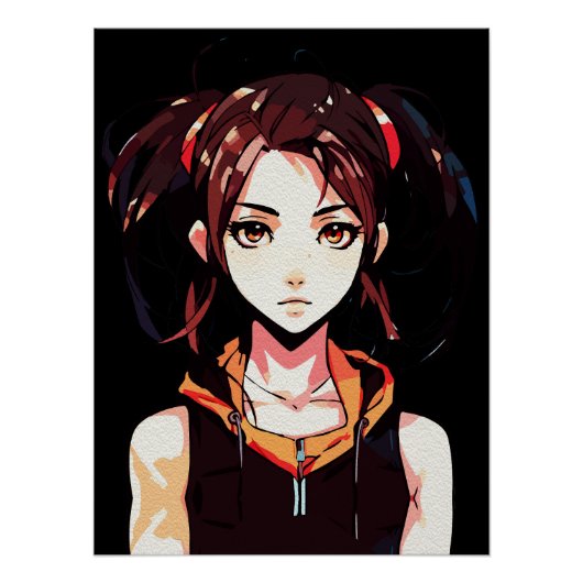 Poster Art créatif d'anime pour murs | Filles 23 (Devant)