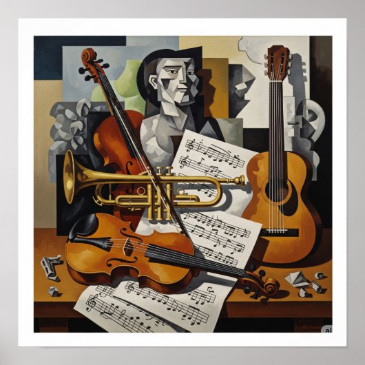 Poster Art Cubiste Still Life (Devant)