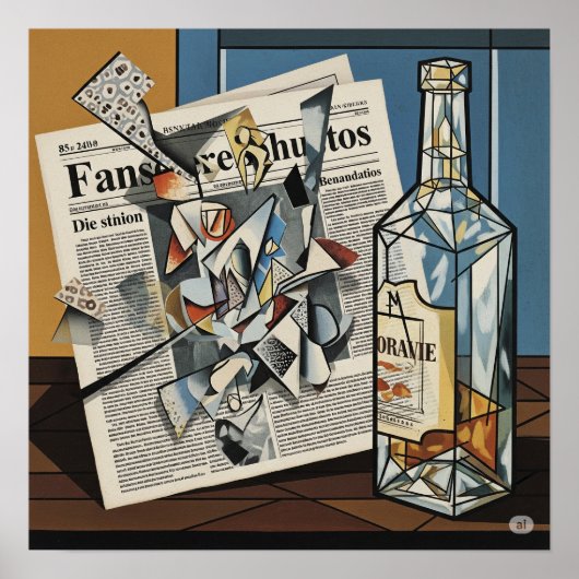 Poster Art Cubiste Still Life (Devant)