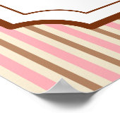 Poster Art Cupcakes rose (Coin)