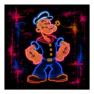 Poster Art cyberpunk Popeye