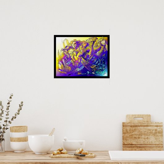 Poster art dans une boîte (Cuisine)