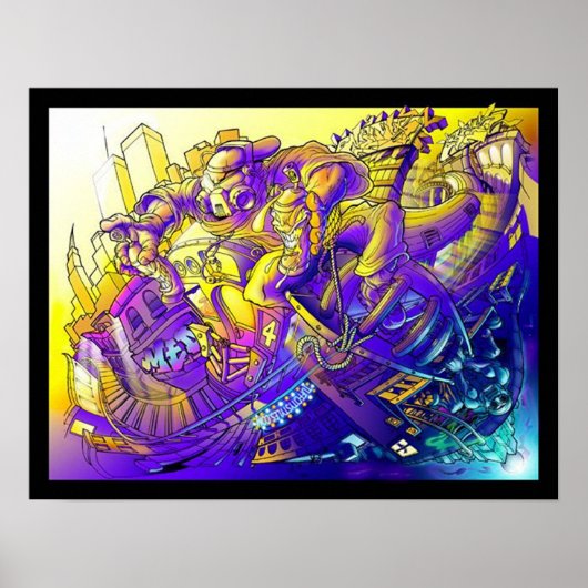 Poster art dans une boîte (Devant)