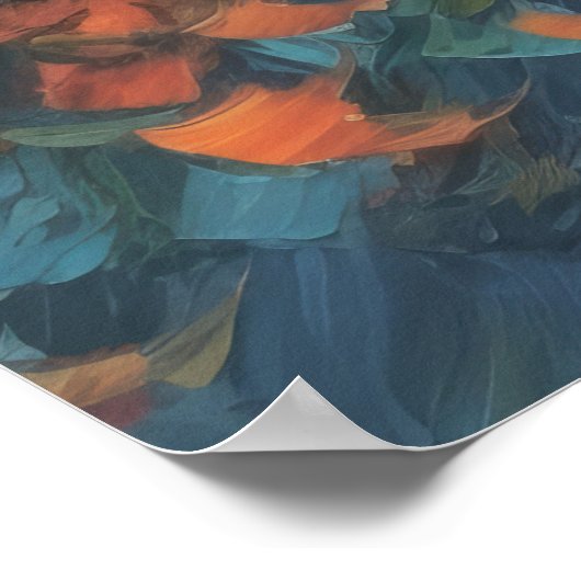 Poster Art d'automne Abstrait Breeze (Coin)