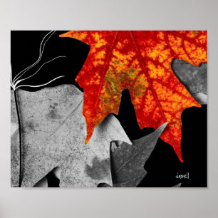 Poster Art d'automne (taille de cadre photo standard)