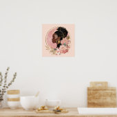 Poster Art d'autonomisation des femmes noires (Cuisine)