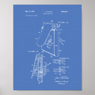 Poster Art de brevet de la cabine d'aiguillage d'alarme