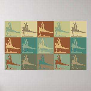 Poster Art de bruit de gymnastique