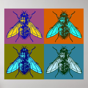 Poster Art de bruit de mouche