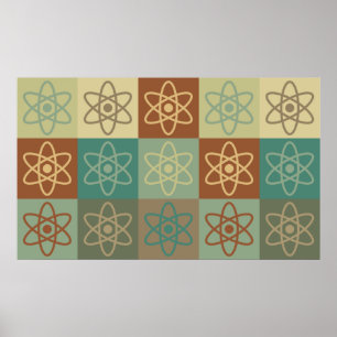 Poster Art de bruit de physique nucléaire