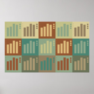 Poster Art de bruit de statistiques