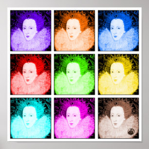 Poster Art de bruit Elizabeth I
