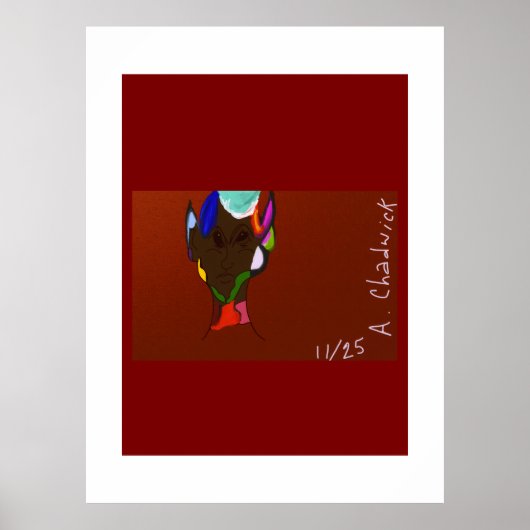 Poster Art de carte elfique (Devant)