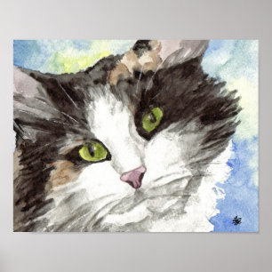 Poster Art de chat de calicot