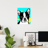 Poster Art de chien Boston Terrier (Bureau à domicile)