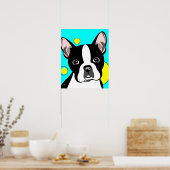 Poster Art de chien Boston Terrier (Cuisine)