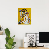 Poster Art de cirque singe (Bureau à domicile)