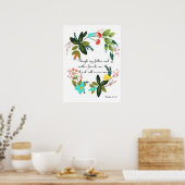 Poster Art de citation chrétienne - Psaume 27:10 (Cuisine)