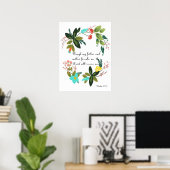Poster Art de citation chrétienne - Psaume 27:10 (Bureau à domicile)