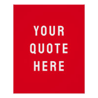 Art de citation rouge personnalisé sur mesure