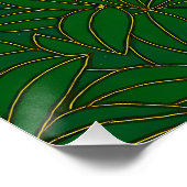 Poster Art de cloisonné Tigre sur le chemin de la jungle (Coin)