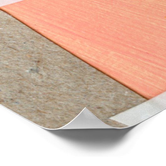 Poster Art de collage moderne. Technique mixte sur toile. (Coin)