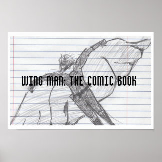 Poster Art de conception de l'homme d'aile
