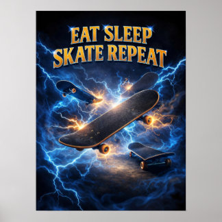 Poster Art de contrefaçon de skate rétro 90s