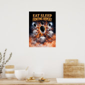 Poster Art de contrefaçon d'escrime rétro (Cuisine)