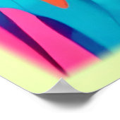 Poster Art de coucher de soleil vibrant sur la plage (Coin)