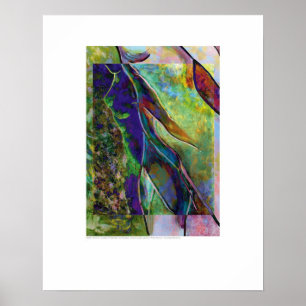 Poster Art de couverture - femme au néon - Montreuil