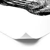 Poster Art de crâne gothique sombre (Coin)