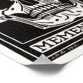 Poster Art de crâne Memento Mori (Coin)