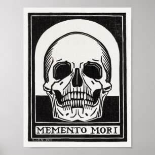 Poster Art de crâne Memento Mori