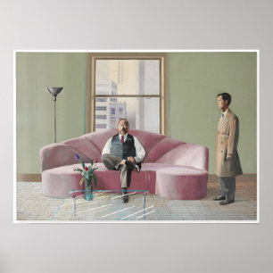 Poster art de David Hockney peinture