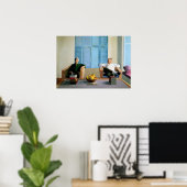 Poster art de David Hockney peinture (Bureau à domicile)
