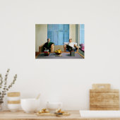 Poster art de David Hockney peinture (Cuisine)