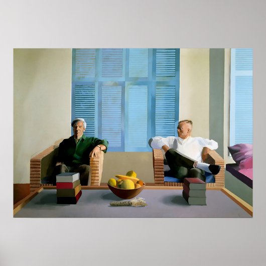 Poster art de David Hockney peinture (Devant)