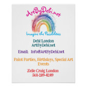 Poster Art De Debi, Papier (Devant)