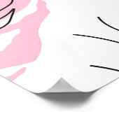 Poster Art de dessin de ligne de monstère exotique (Coin)